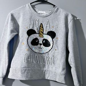 Panda glitter sweatshirt
